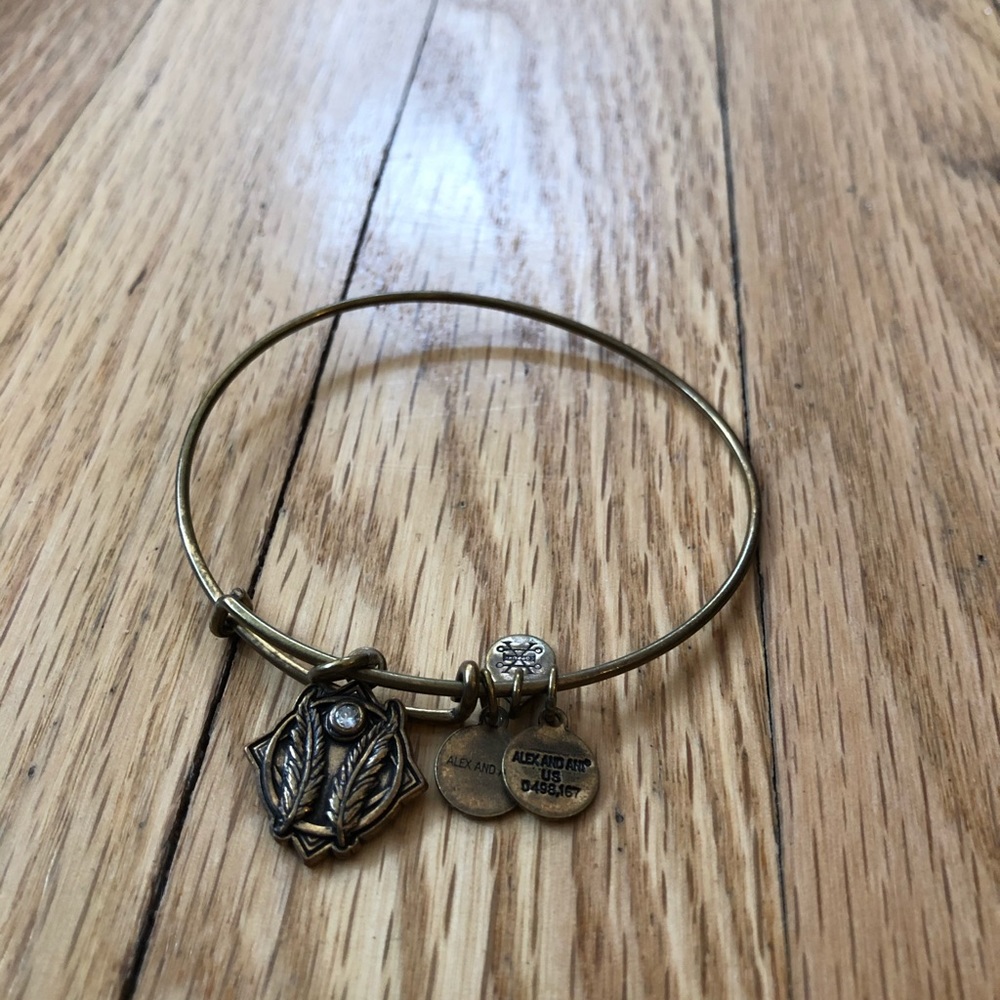 Alex and Ani gold charm bracelets